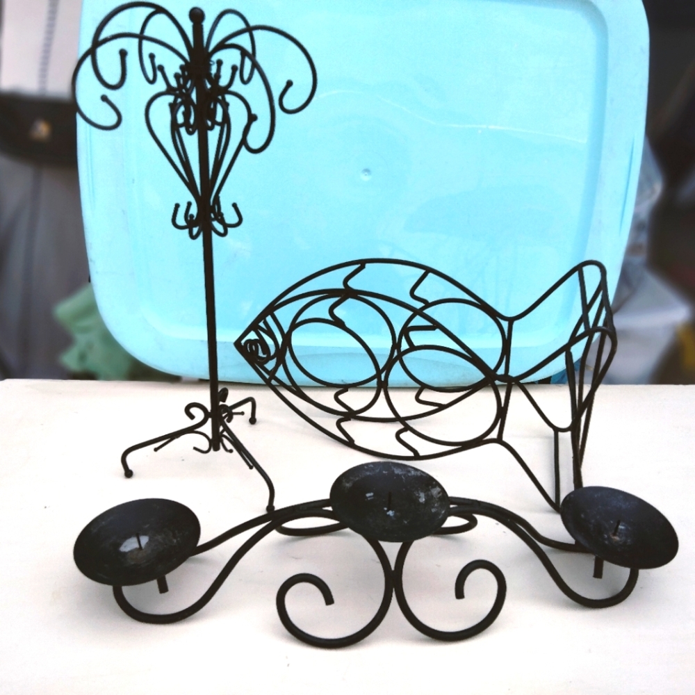 3 PC Set of Iron Decor